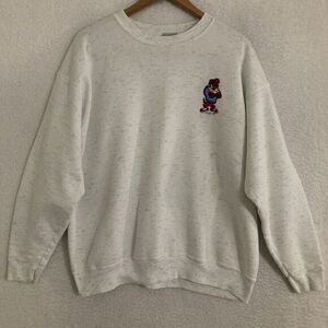 Vtg Oneita Taz Sweatshirt Adult XL Crewneck Embroidered Warner Bros USA Made 90s
